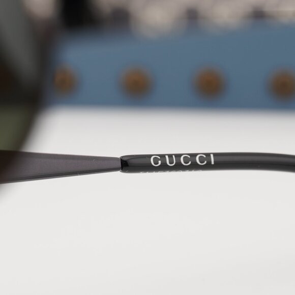 Gucci GG1854S 001 Oval Sunglasses – Ruthenium/Grey main image 9